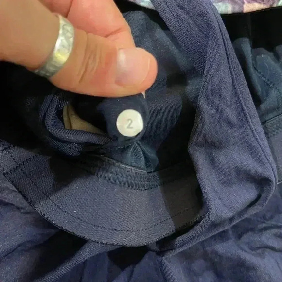 Lululemon All Sport Support Tank Navy Iridescent Multi Workout Bra Top Women's 2 - Picture 6 of 6